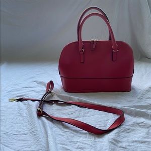 Merona purse red/black with gold accents